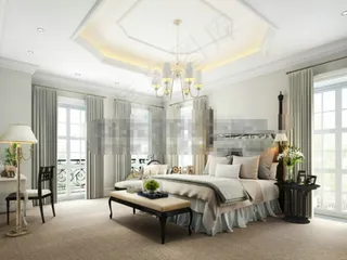 中式卧室含贴图素材下载