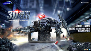 三星3D手机广告海报PSD素材