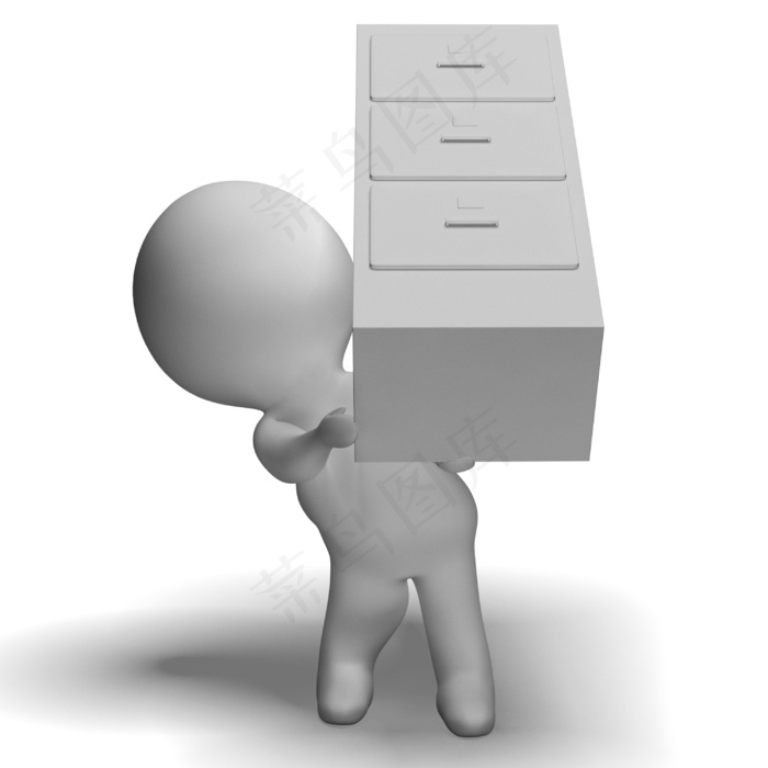 归档的3D人物进行内阁显示组织