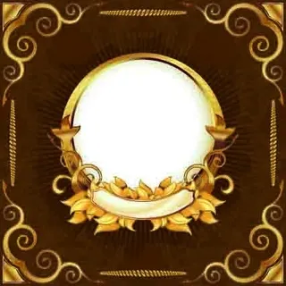 金色圆形边框