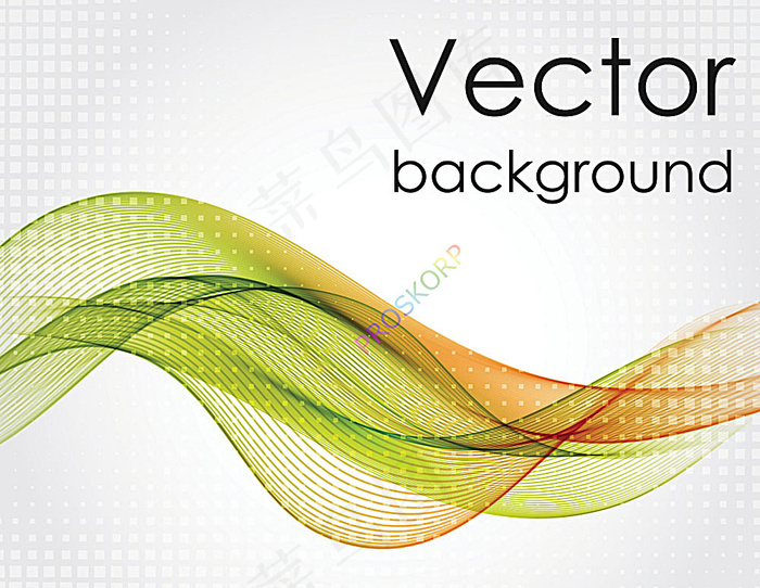 梦幻线条花纹背景