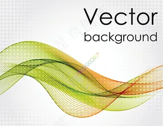 梦幻线条花纹背景