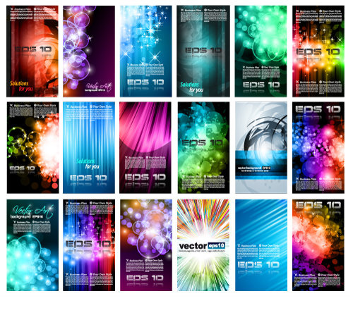 动感酷炫光影背景名片设计矢量素材