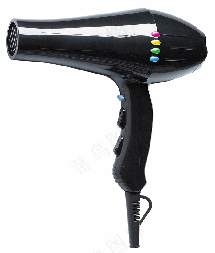 黑色五灯电吹风 发廊专用干发器 时尚 大功率 吹风机