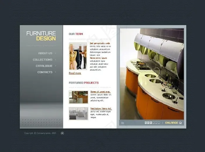厨房家具flash图片