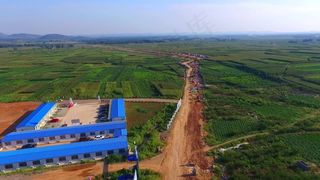 航拍山川河流道教名山青山绿水