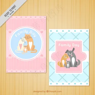 可爱卡通矢量猫