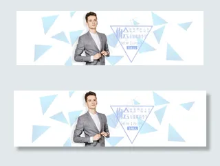 淘宝夏季男装上新全屏海报