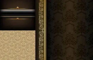 典雅花纹背景模板矢量图 AI