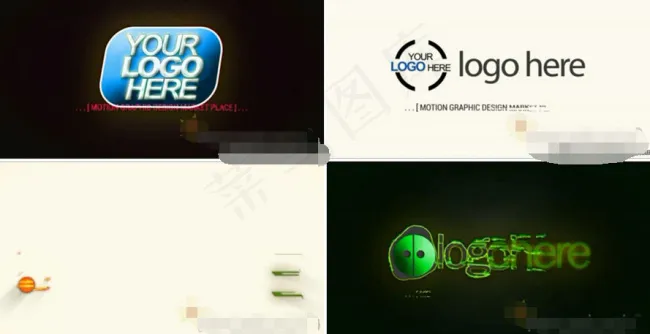 光线logo片头特效ae模板免费下...