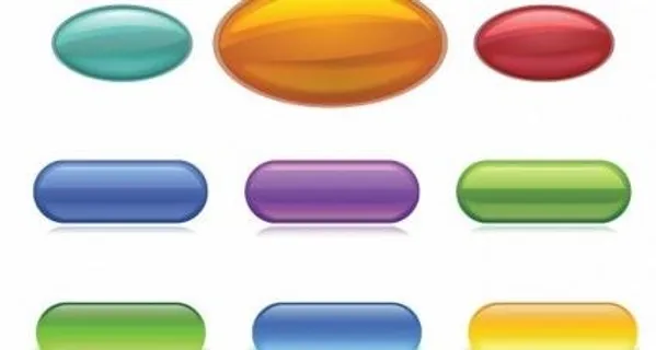 免费矢量平滑的按钮