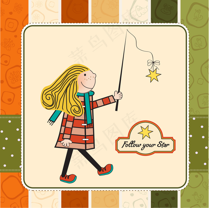 02的儿童卡通插画矢量素材