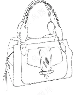 时尚包线构图图片