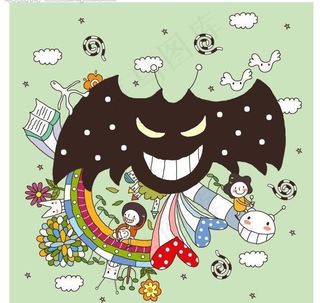 矢量儿童插画图片