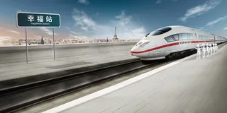 高速火车动车组PSD分层素材