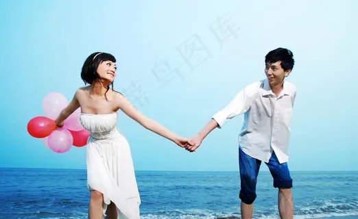 海边婚纱样片图片