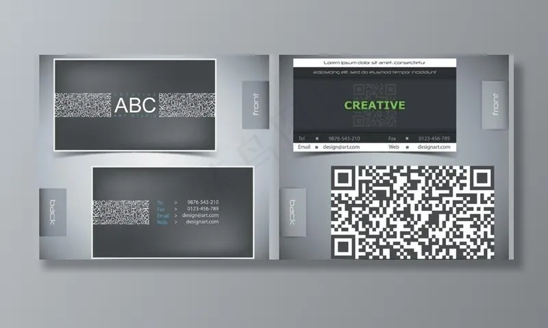 个性创意名片模板矢量素材