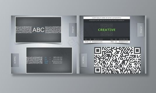 个性创意名片模板矢量素材