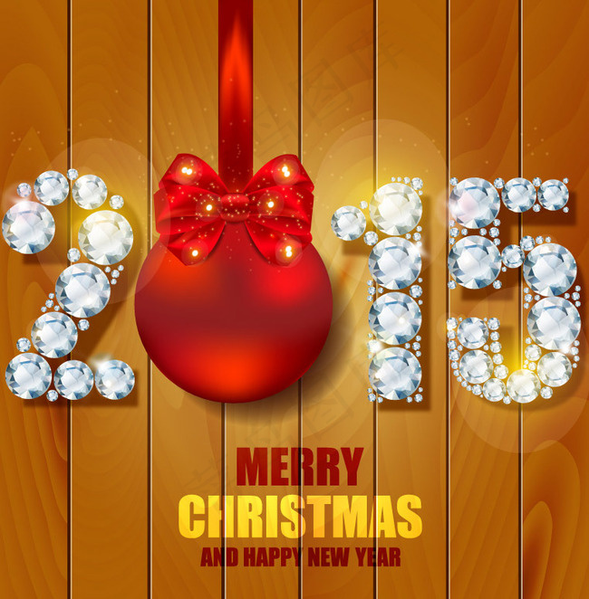 钻石2015木纹背景矢量素材