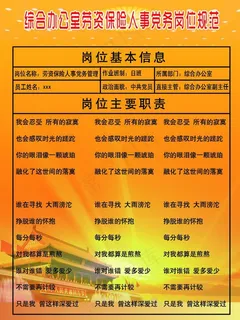 桌签制度规章图片