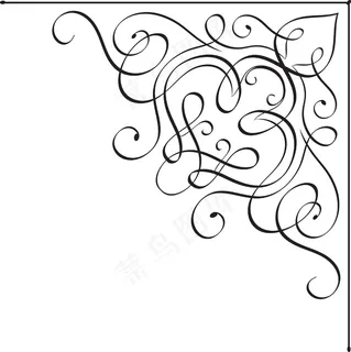 花角矢量元素 花角矢量元素