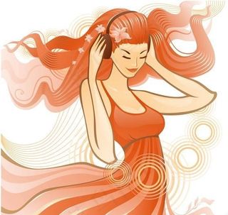 现代时尚潮流女性矢量素材 eps格...