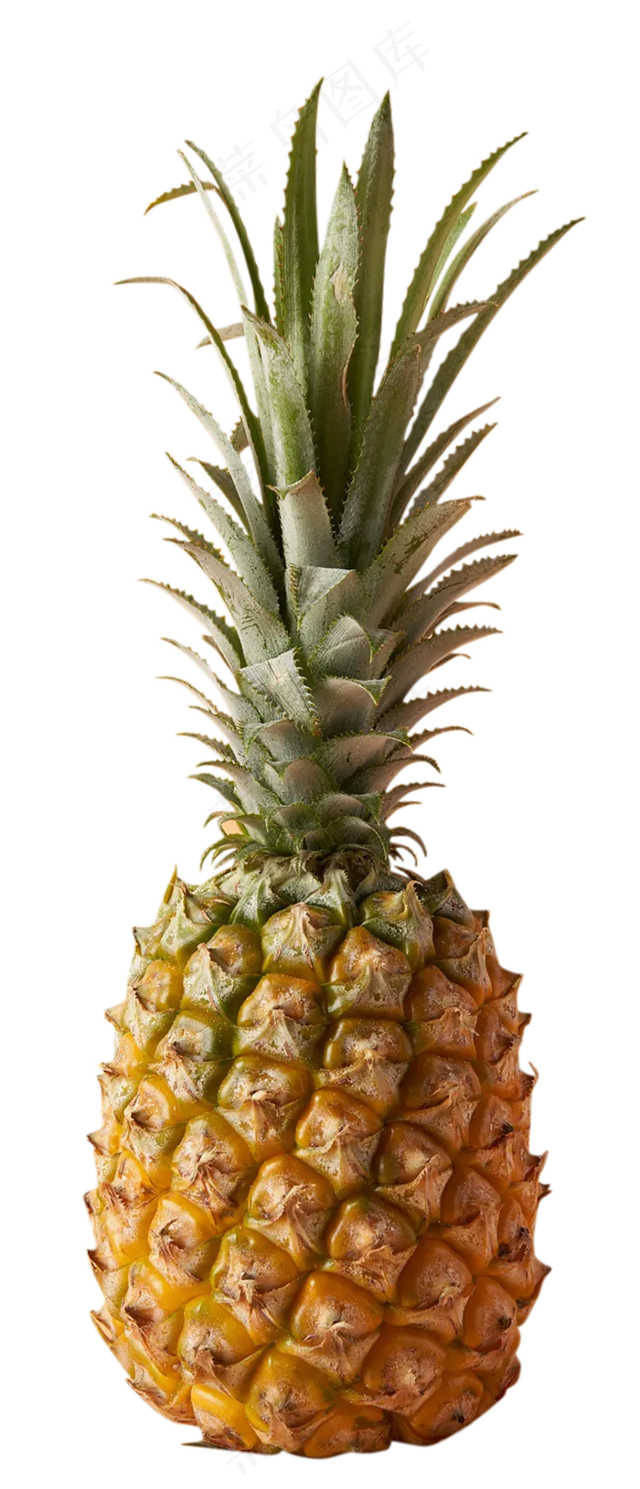 黄色清新风菠萝果肉免抠元素