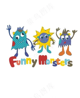 卡通儿童 服装印花图片