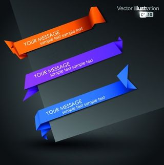 立体图形动物折纸矢量素材