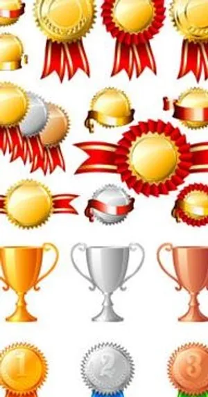 奖杯奖牌矢量素材