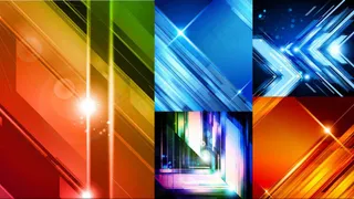 炫丽多彩抽象科技背景矢量素材