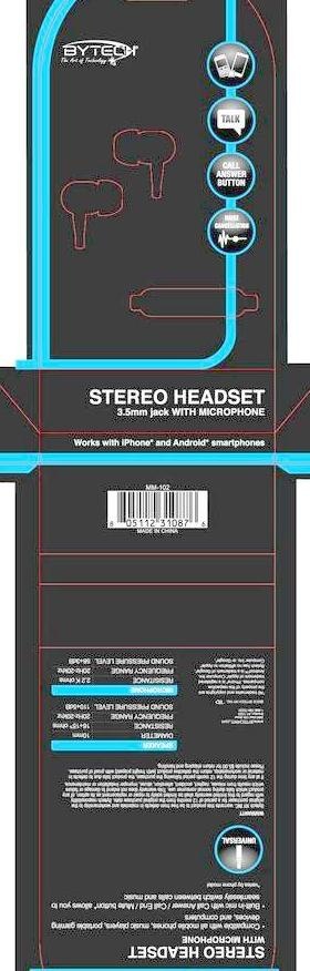 102黑色耳机包装图片