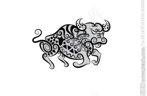 花纹组成的动物素材图片