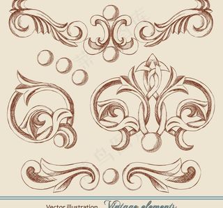 古典欧式花纹花边装饰图片