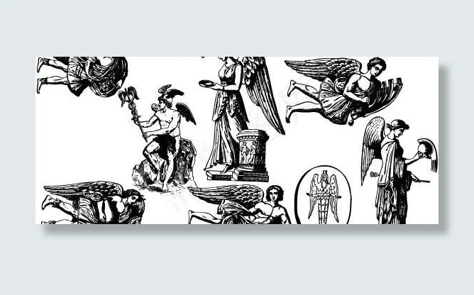 翅天使免费矢量eps,ai矢量模版下载