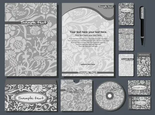 视觉识别系统设计创意元素矢量素材