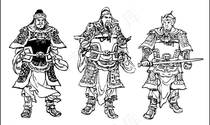 三国图片ai矢量模版下载