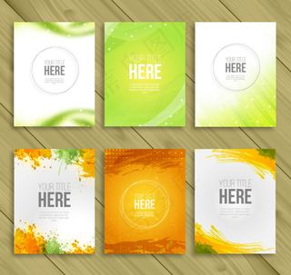 6款时尚商务卡片矢量素材