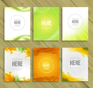 6款时尚商务卡片矢量素材