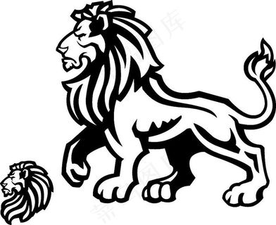 矢量狮子素材