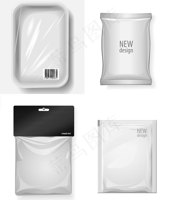 塑料袋包装矢量素材