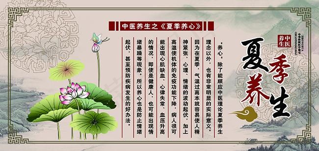 夏季养生中医展牌(7480X3543(DPI:100))psd模版下载