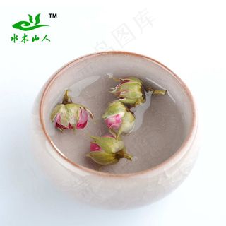 金边玫瑰花茶
