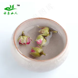 金边玫瑰花茶