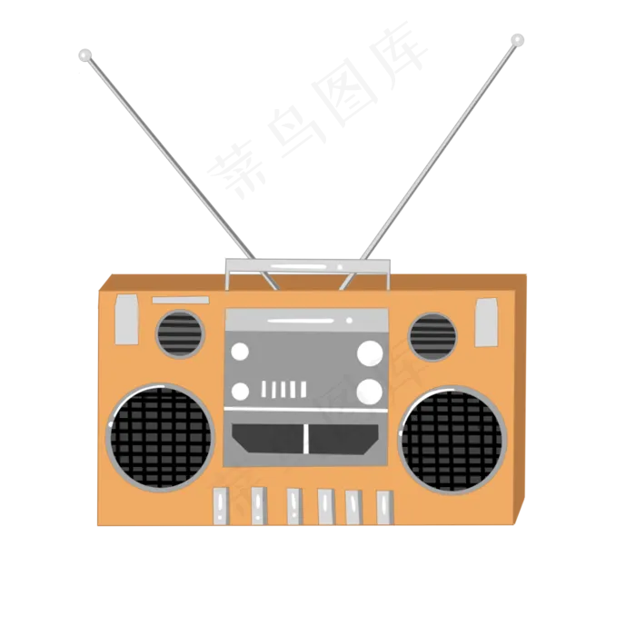 老式物件收音机老式物件收音机psd模版下载