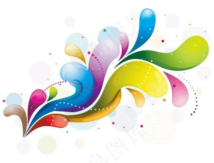 彩色节日背景矢量素材