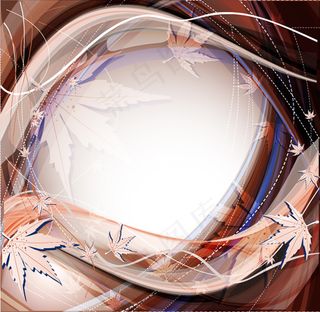 矢量梦幻枫叶动感背景素材