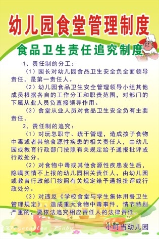 食品卫生责任追究制度cdr矢量模版下载