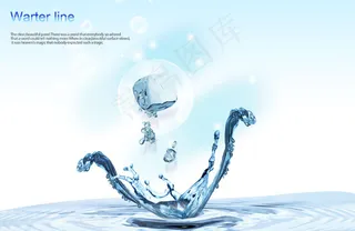 高清PSD分层素材溅起的水花