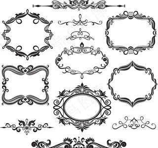 欧式花纹花边图片